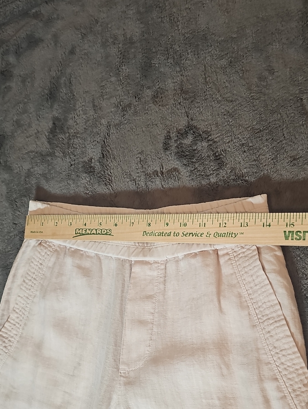 Standard James Perse 100% Linen Drawstring Pants Natural Size 1 Small - Picture 5 of 9
